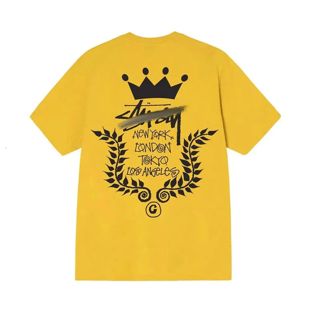 STUSSSY CAMISL MAN TRIMENTE Designer de verão STUSSSY Top de manga curta Mulheres de camiseta de camiseta de camiseta graópica camiseta