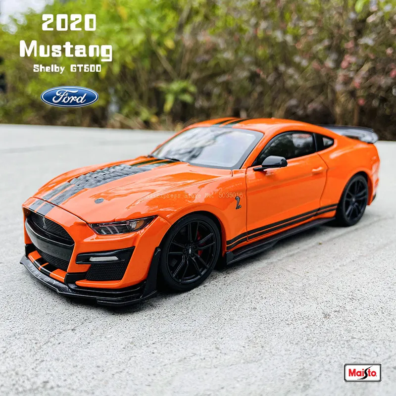 Diecast Model Maisto 1 24 Ford Mustang Shelby GT500 Alaşım Araba Modeli El Sanat Araç Dekorasyon Koleksiyonu Oyuncak Aracı Hediye Döküm 230922