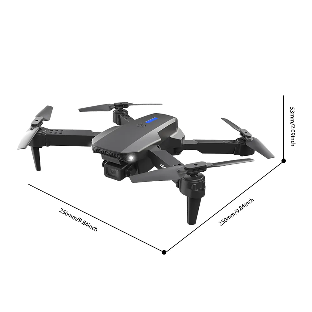 Droni UAV professionali Drone LS-E88 4K con doppia fotocamera HD 4K Aereo elicottero pieghevole Mini Drone Veicolo aereo senza pilota