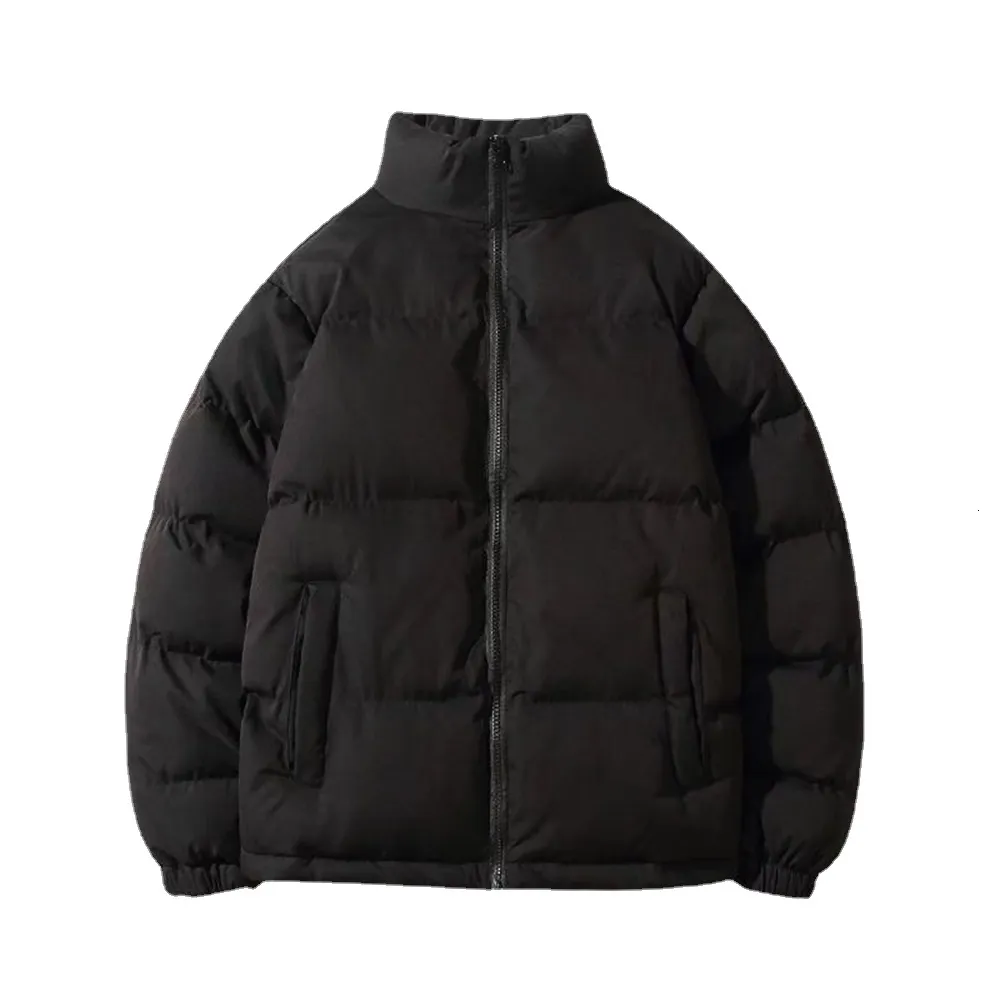 Mens Down Parkas Winter Jacket Män förtjockar varm kappa stativ krage jackor fast färg parka kvinnor mode streetwear 230923