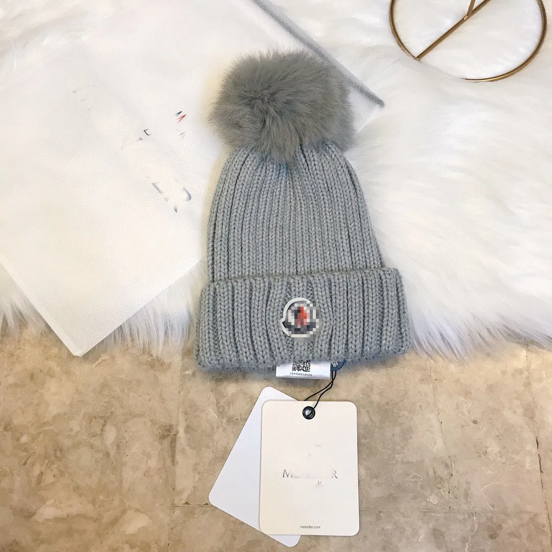 Şapkalar Scarves şapkalar beanie/kafatası kapakları tasarımcı moncle beanie cap erkek ve kadınlar gündelik sonbahar/kış premium% 100 yün örgü şapka