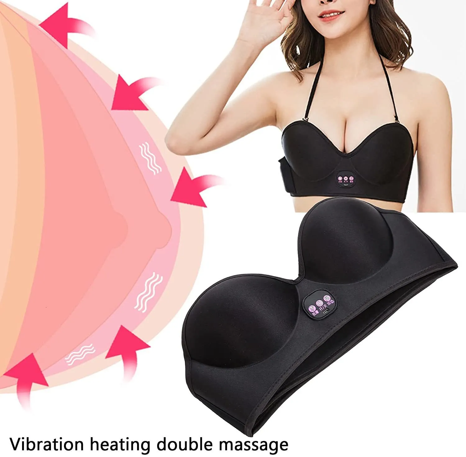 Other Massage Items Electric Breast Massage Bra Infrared Heating