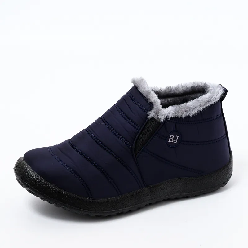 Winter 472 Women Ankle Botas Mujer Waterpoorf Snow Female Slip on Flat Casual Shoes Plush Boots Plus Size 230923