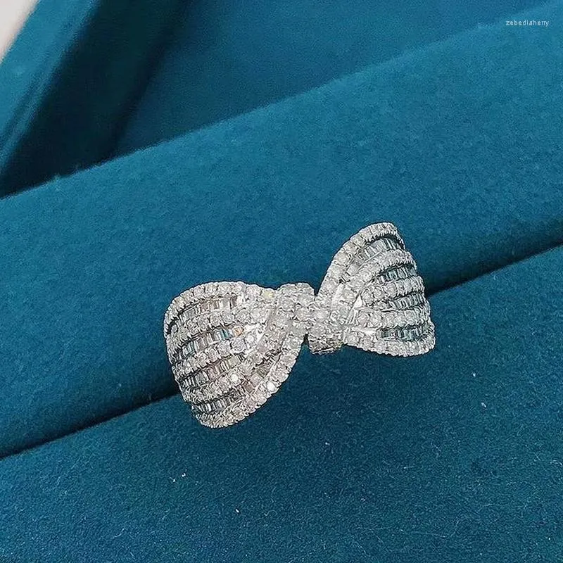 Bagues de mariage en forme d'arc tendance pour femmes, couleur argent, Design moderne, accessoires de fête, cadeau