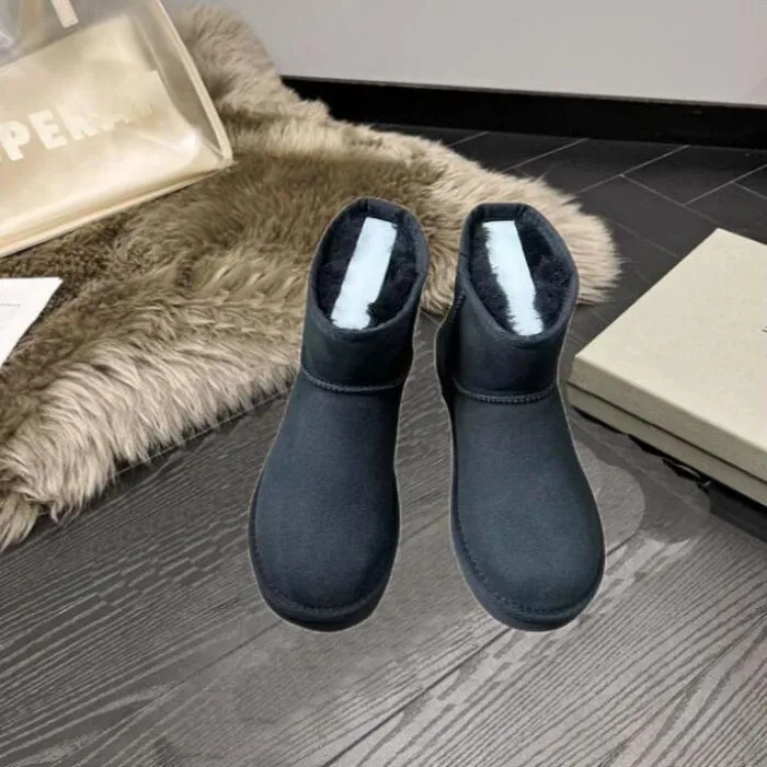 2023 Women Winter Ultra Mini Boot Designer Australian Platform Boots for Men Real Leather Warm Ankle Fur Booties Luxurious Shoe EU44 Women's Snow Boots AAAA777X