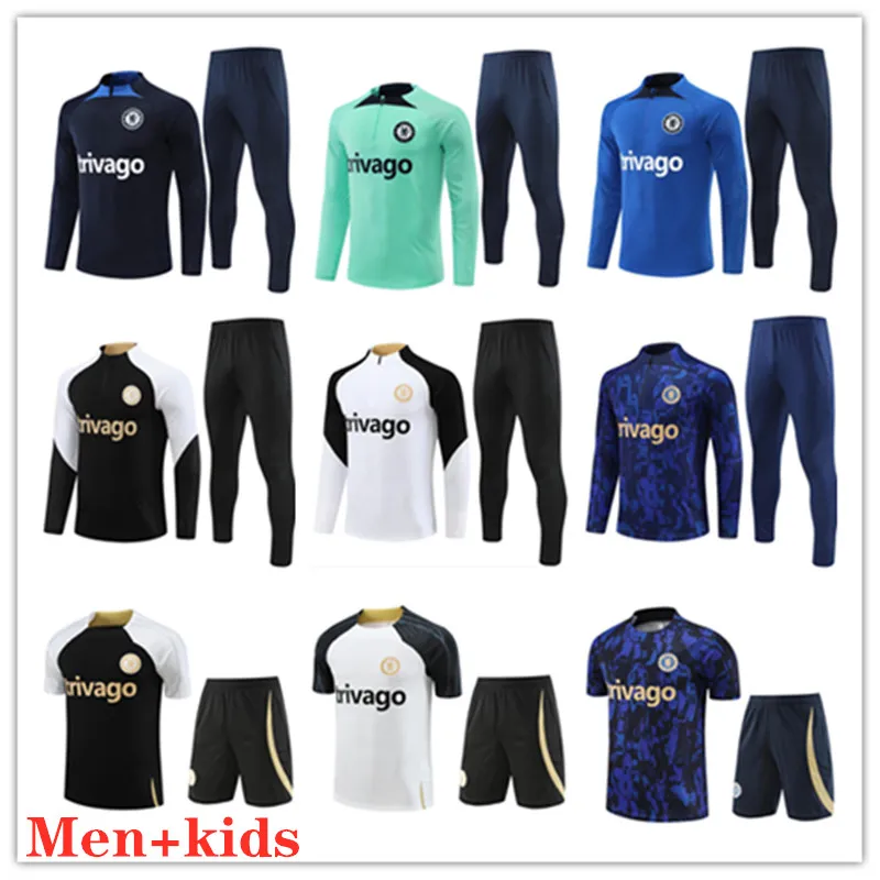 2023 CFC Soccer Jersey Long sleeve kids kit Tracksuit 23/24 MOUNT HAVERTZ STERLING JORGINHO KOULIBALY KANTE football shirt training kit