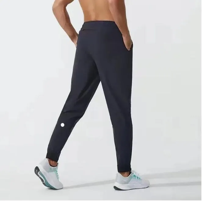 Pantalones de yoga ll jogger para hombres pantalones largos deportes yoga traje de yoga de gimnasio seco rápido pantalones de chándal pantalones para hombres de la cintura de elástica lu lu