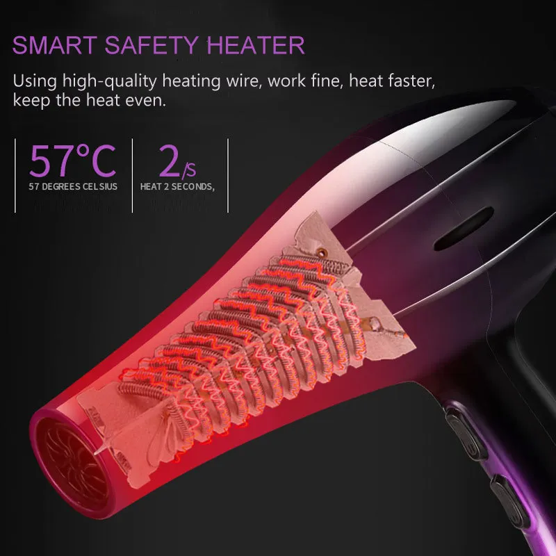 Ds VS Hair Dryers Strong Power 3200W Ionic Blow Dryer Female Professional Wind Dryer Silent Gradient Styling Tool Comb Nozzle 230922 MIX LF