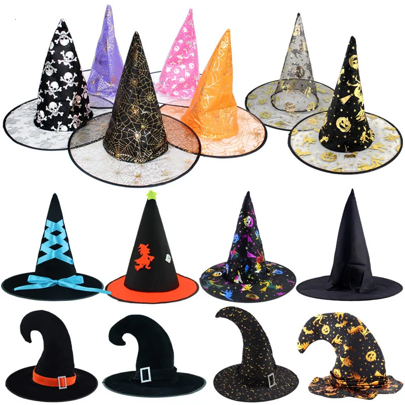 Andra evenemangsfestleveranser Halloween Decoration Witch Hat Cosplay for Kids Decor Outdoor Tree Hanging Ornament Props 230923