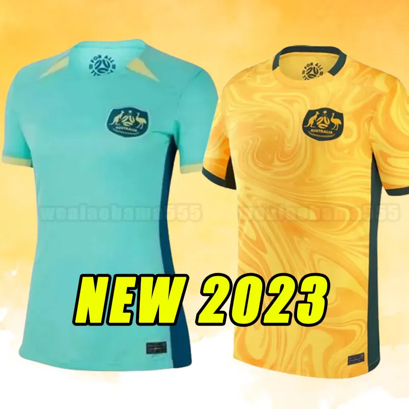 2023 AustraliaS World CUP VOETBRUINEN Home Away MOOY 13 HRUSTIC 10 SOUTTAR 19 BOYLE 6 IRVINE 22 MABIL MCGREE 23 24 2024 voetbalshirts Heren fans spelerversie