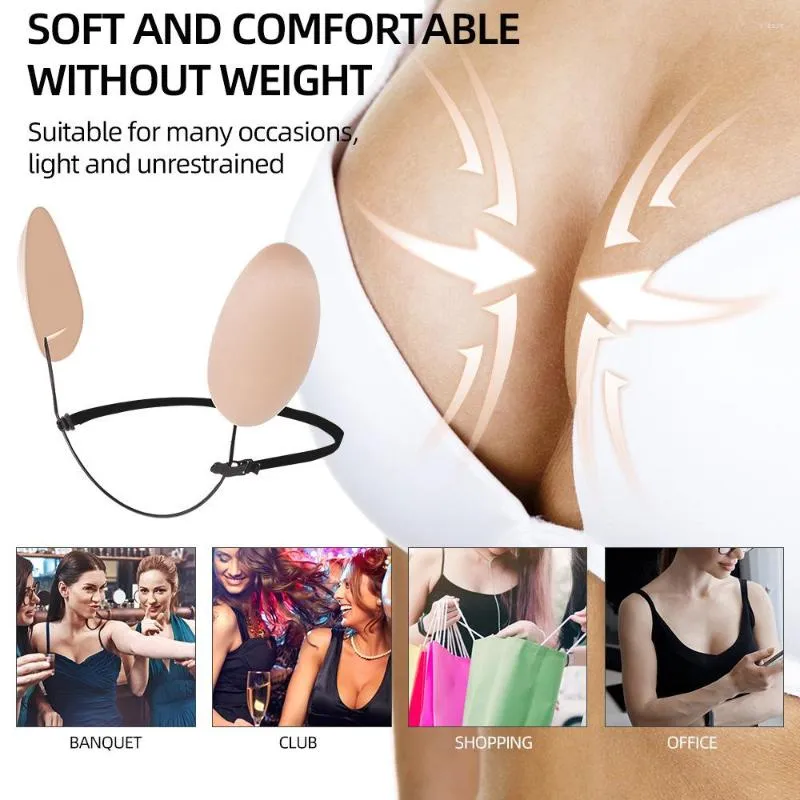Womens G Strings Frontless Bra Shaped Chest Patch Thin No Trace Plastic  Cloth Wire Silicone Solid Nipple Beautiful From 10,36 €