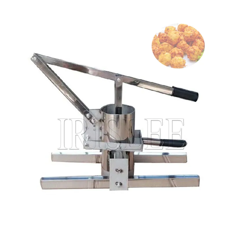 Máquina manual de almôndegas, processamento de almôndegas, aço inoxidável, máquina de cozinha, bola de carne