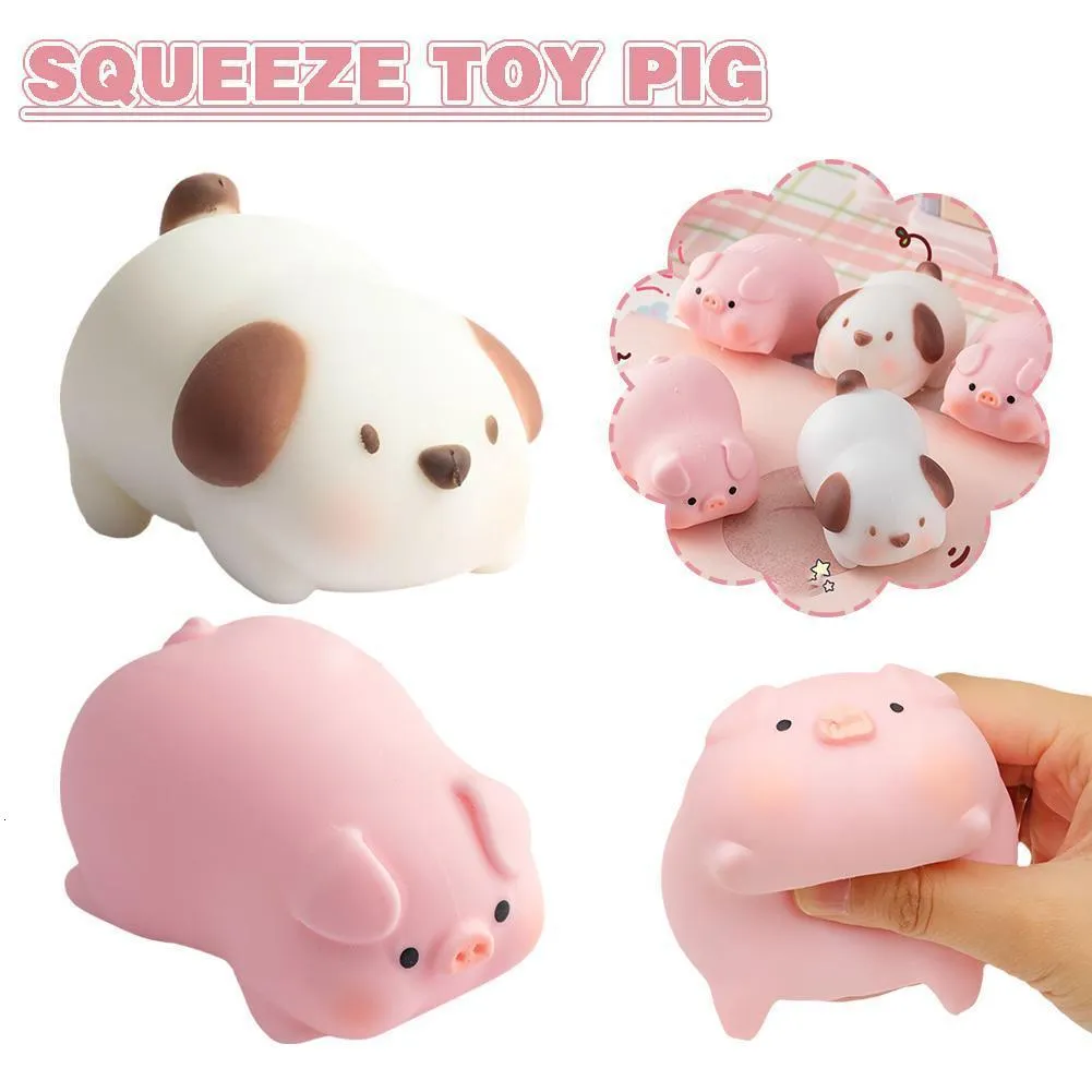 Figurine cochon rose anti-stress