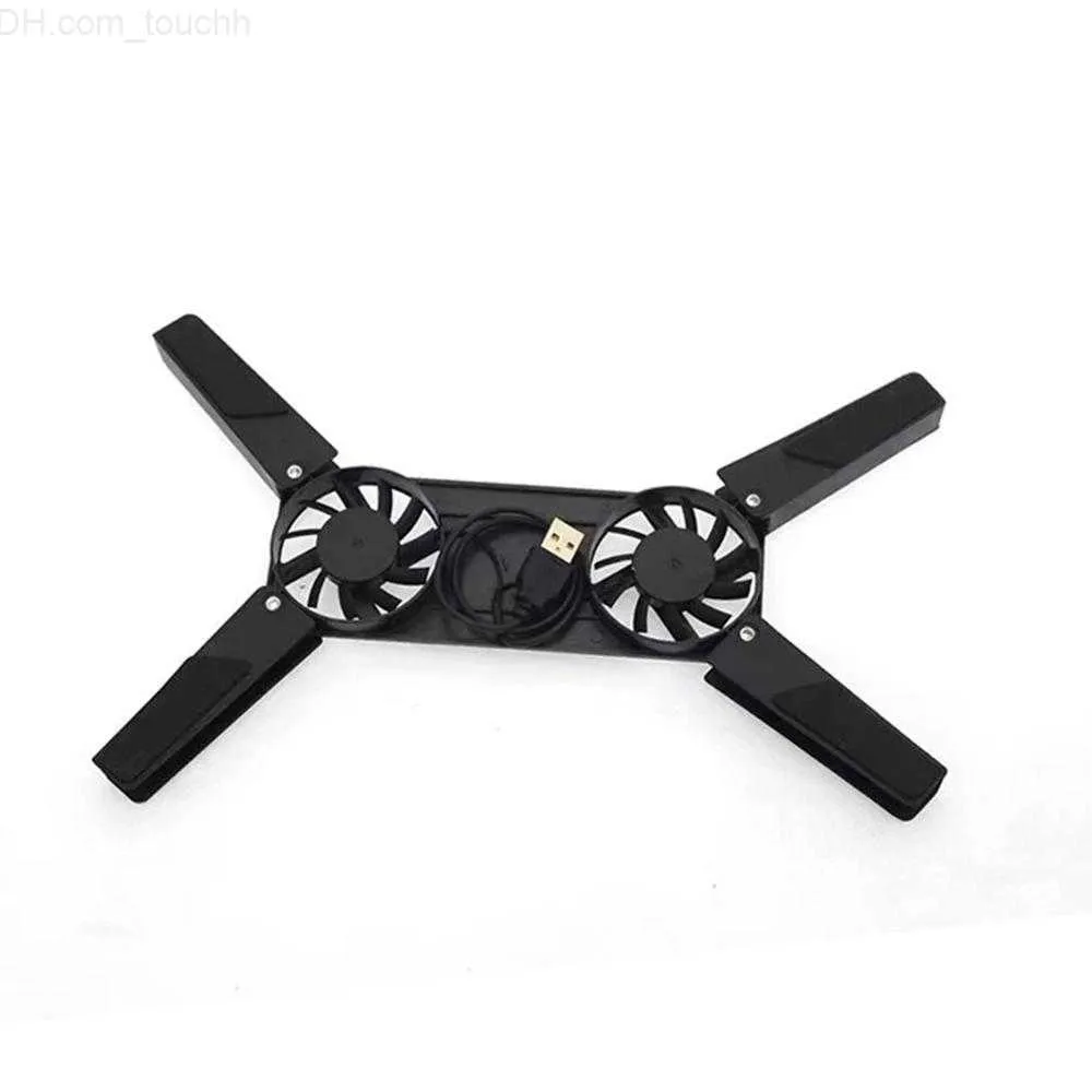Laptop Cooling Pads Foldable Laptop Cooler Portable Usb Interface Cooling Pad 2 Fans Cooler Computer Fan Stand Computer Peripherals L230923