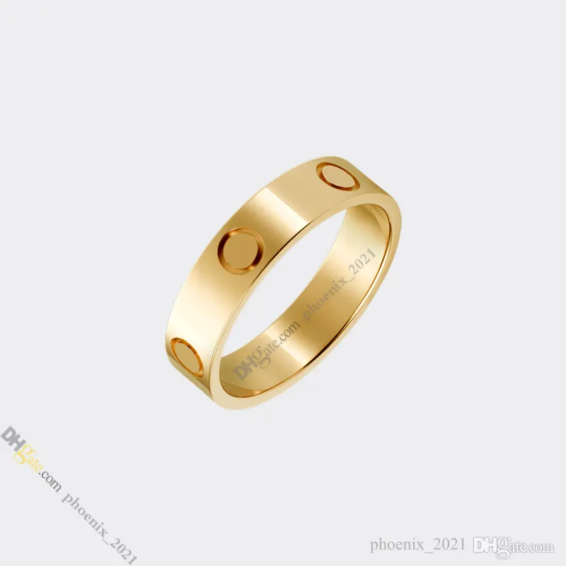 Diseñador de anillo de amor Diseñador de joyas de anillo para mujeres anillos de acero de acero Titanium anillos de oro nunca más desvanecidos, tienda/21621802