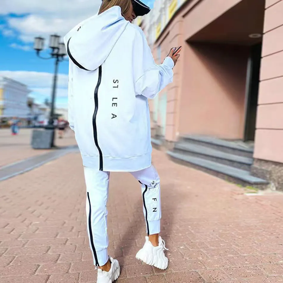 Fashion Tracksuit Two Piece Set Women Long Sleeve Hoodie Pants Silm Pants  Suit Womens Jogger New Letters Printed Trackusits Size S Xl 12 Styles From  Lilyclothing, $21.71