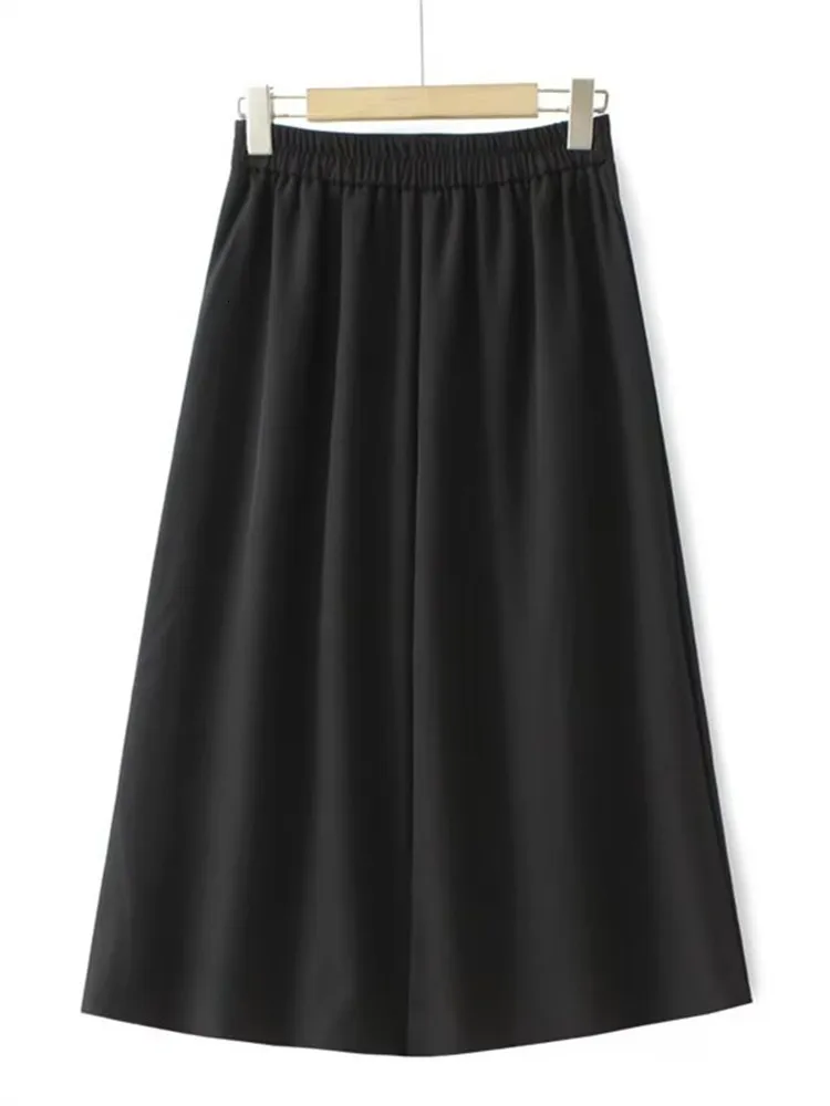 Gonne Taglie forti Abbigliamento donna Gonna oversize per donne con circonferenza vita inferiore a 106 cm Gonna a pieghe primavera e autunno 4XL
