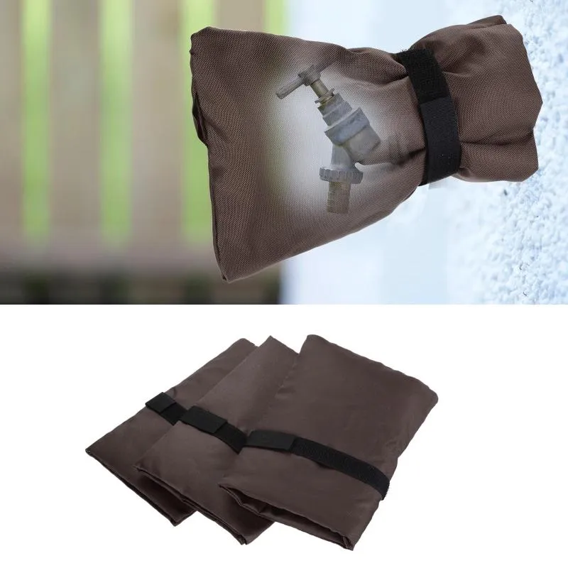 Kitchen Faucets 3Pc 14Color Winter Waterproof Outdoor Faucet Cover Outside Garden Freeze Protection Sock 210D Oxford Fabric Tap Protector