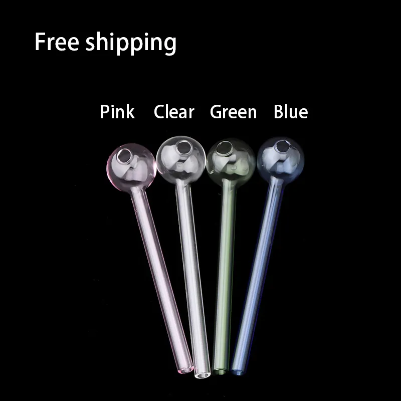 Color Pyrex Glass Oil Burner Pipe Nail Tips Great Tubes for Smoking Accessories Tobacco High Quality Pipes Transparent