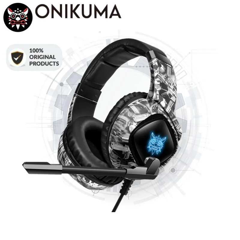 Fones de ouvido ONIKUMA K19 Gaming Headset Fones de ouvido com fio com cancelamento de ruído Fones de ouvido estéreo com microfone 230923