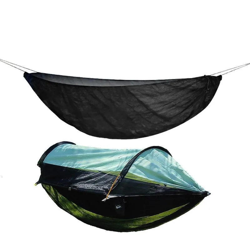 Hängmattor Multipurpose Hammock Net Portable Swing Hammock Canopy för utomhuscamping Löstagbara myggor Skydd Nettoreskapstillbehör 230923