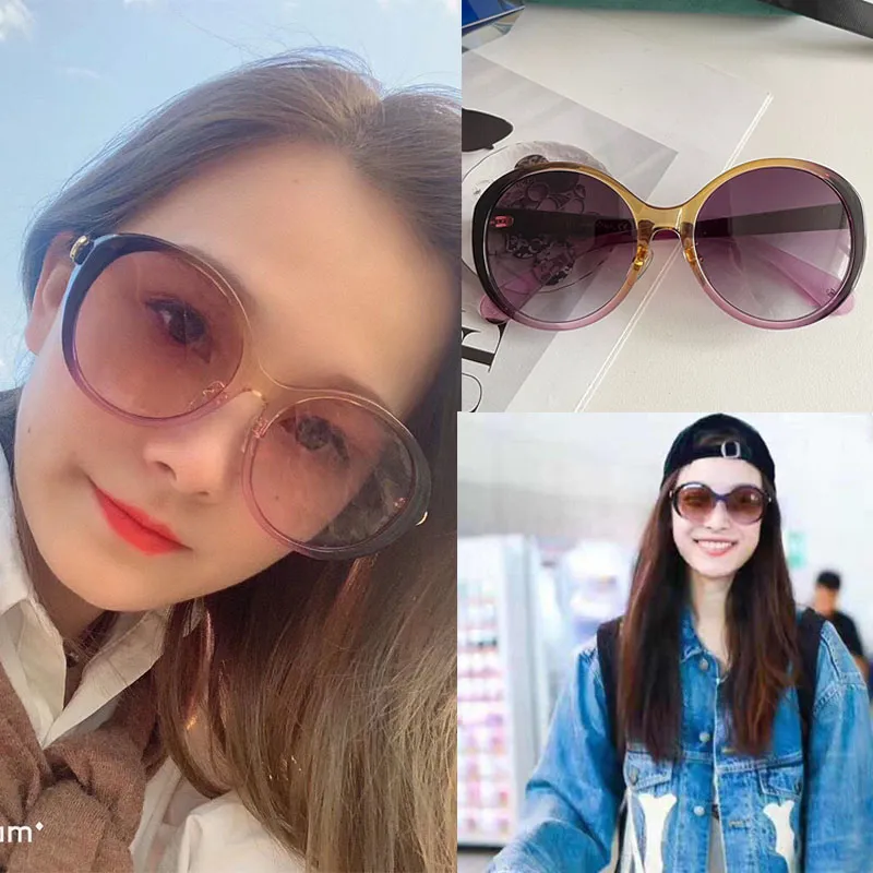 Fashionable retro high-quality designer sunglasses for travel outdoor parties men circular sheet frame with metal symbol M480 on the side sexy and cute woman