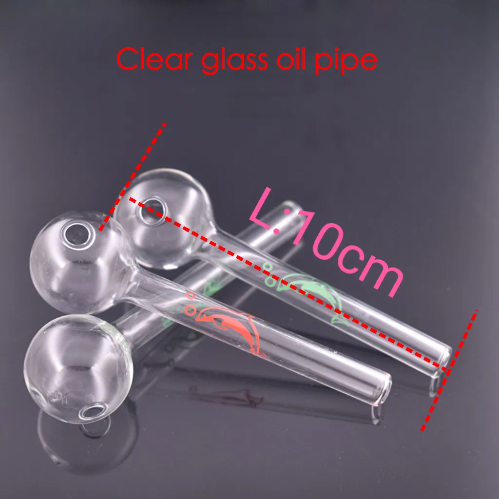 Tubes de fumée de tuyau de brûleur en verre portatif épais de Pyrex 4 pouces tuyaux géants colorés de combustion d'ongle d'huile