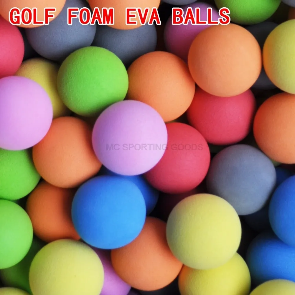 Golf Balls 20pcsbag Golf Balls EVA Foam Soft Sponge Balls for GolfTennis Training Solid Color for Outdoor Golf Practice Balls 230923