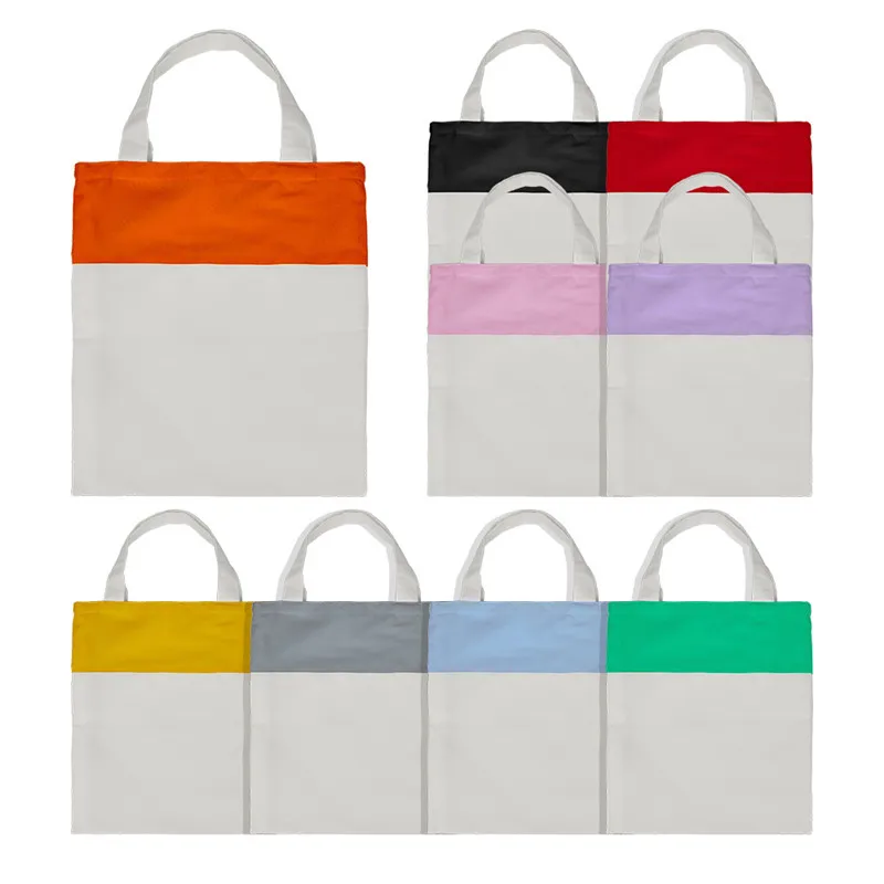 Halloween Candy Bags Reusable Canvas Sublimation Tote Bags Backs With  Handles For DIY Heat Transfer And Storage From Topshenzhen, $2.31