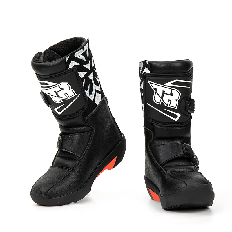 Botlar Çocuk Botas Motosiklet için Motokros Botlar 2-10 YIL KADAR BOOT BOOTS MOSTER BALIK MID BALF Çocuk MTB ATV Downhill Botas 230923