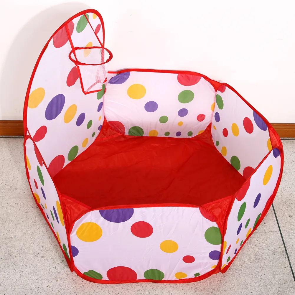 Baby Rail Crianças Ball Pool Tenda Dobrável Shootable Ball Pit Play Tenda Fácil Limpo Durável Interação Pai-Filho para Crianças Presentes de Férias 230923