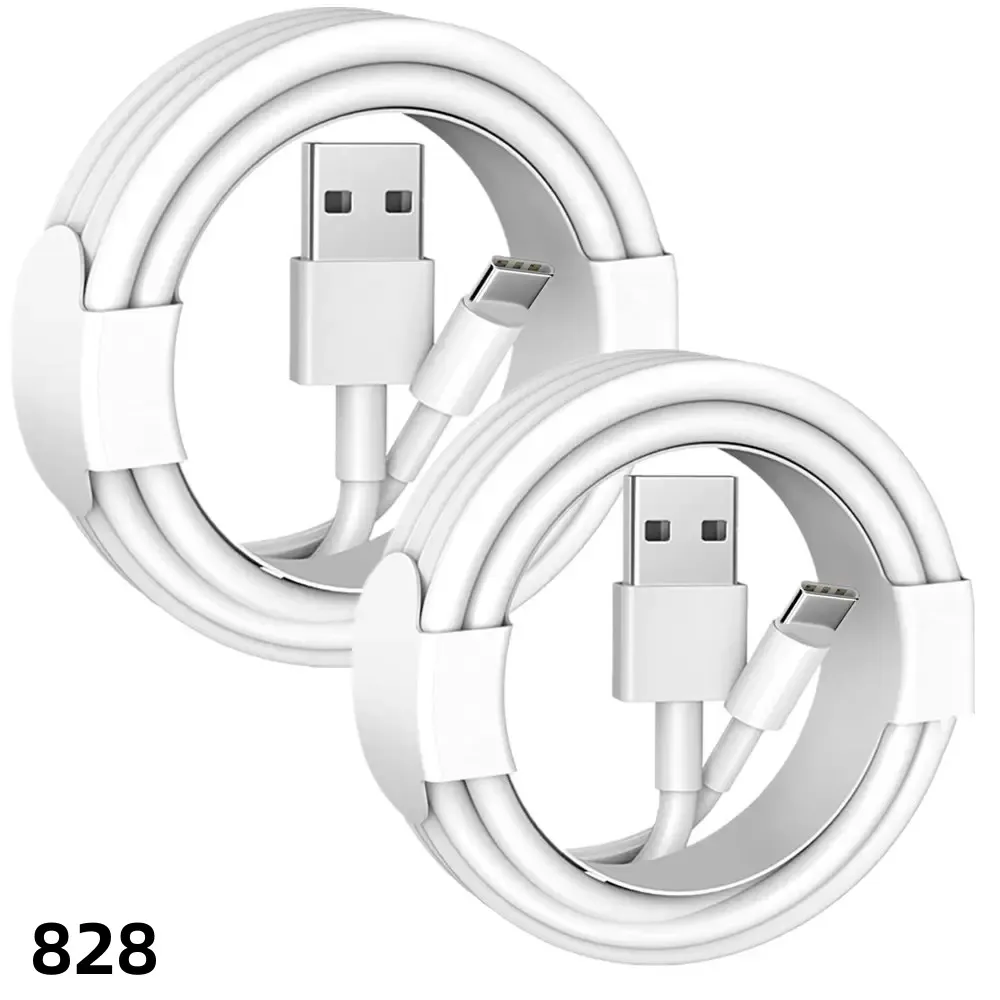 High Speed USB Cable Fast Charger Micro USB Type C Charging Cables 1M High Quality for Smart Phone android iphone 15 Huawei Xiaomi Samsung 828D