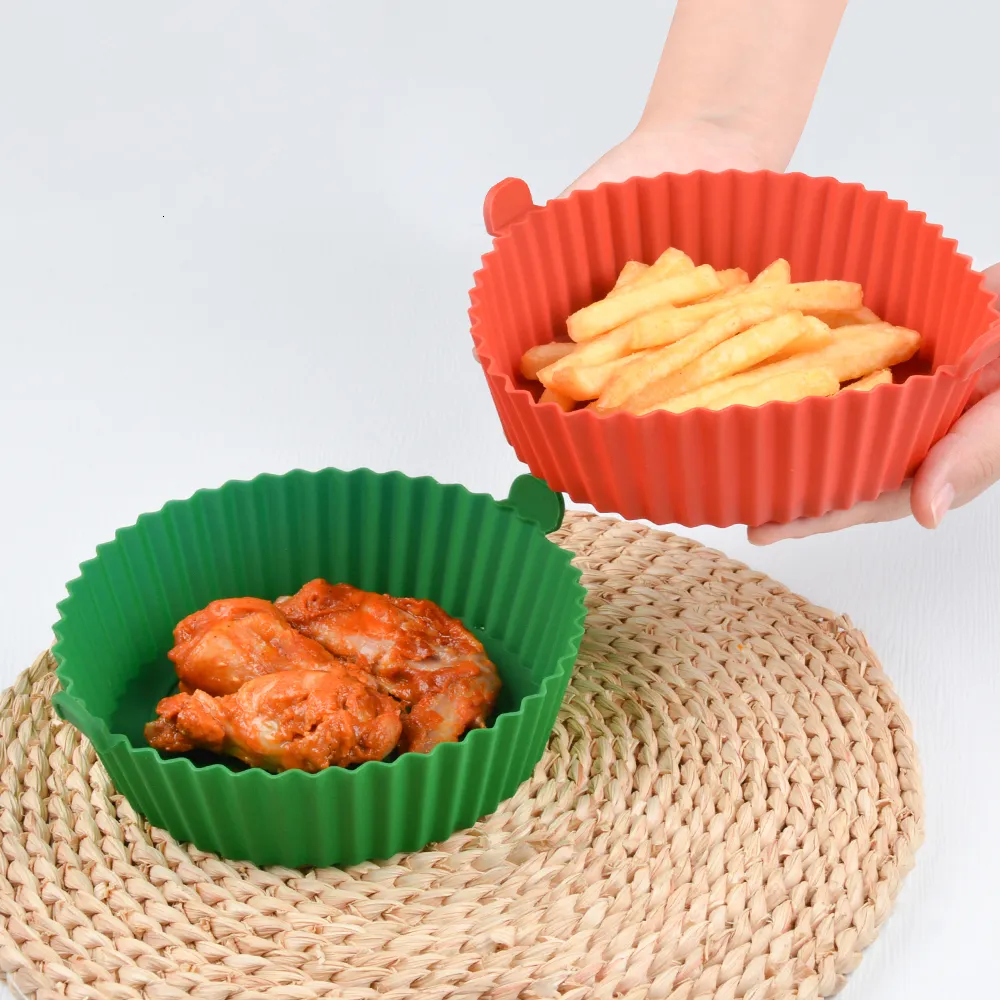 3 Pièces Silicone Moule Air Fryer Accessoires, Réutilisable Chaud