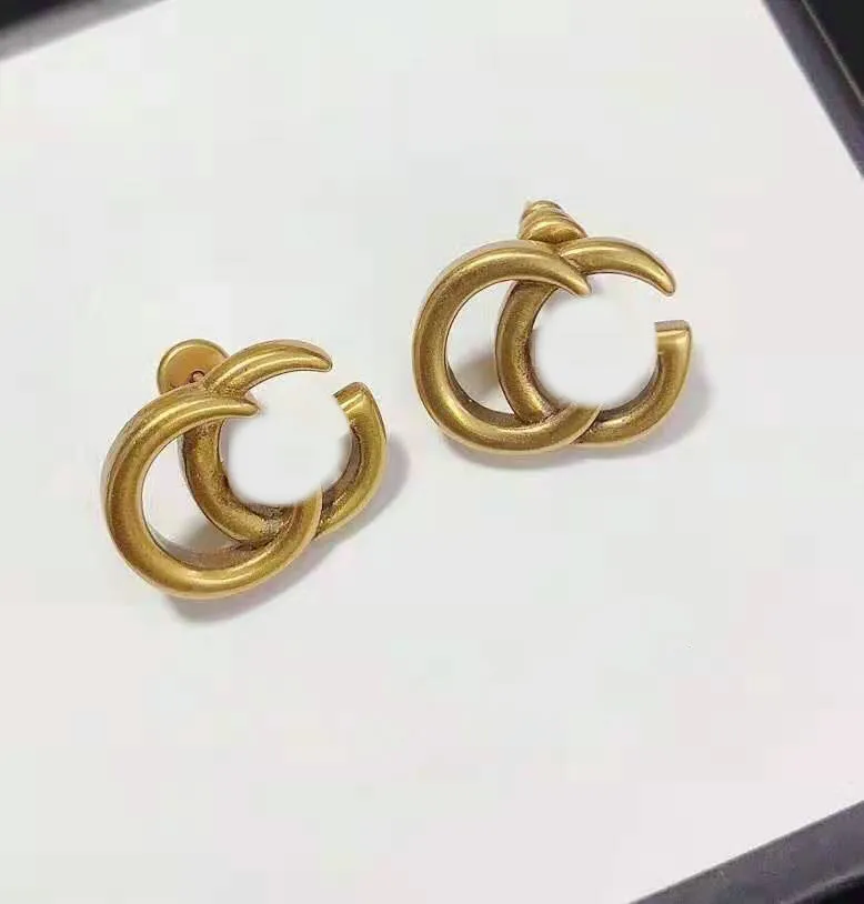 New G Letter Stud Stud Retro Earrings Circle Gold Fashion New Reclestam Fashion Jewelry Gifts 디자이너 귀걸이