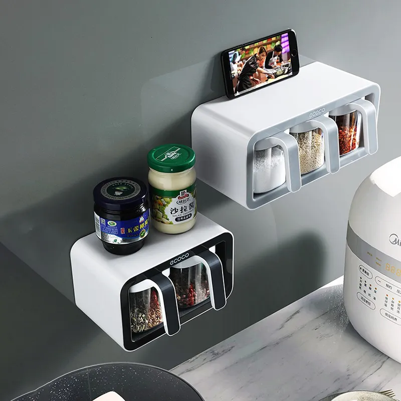 Kitchen Storage Organization ECOCO Wall Mount Spice Rack Organizer