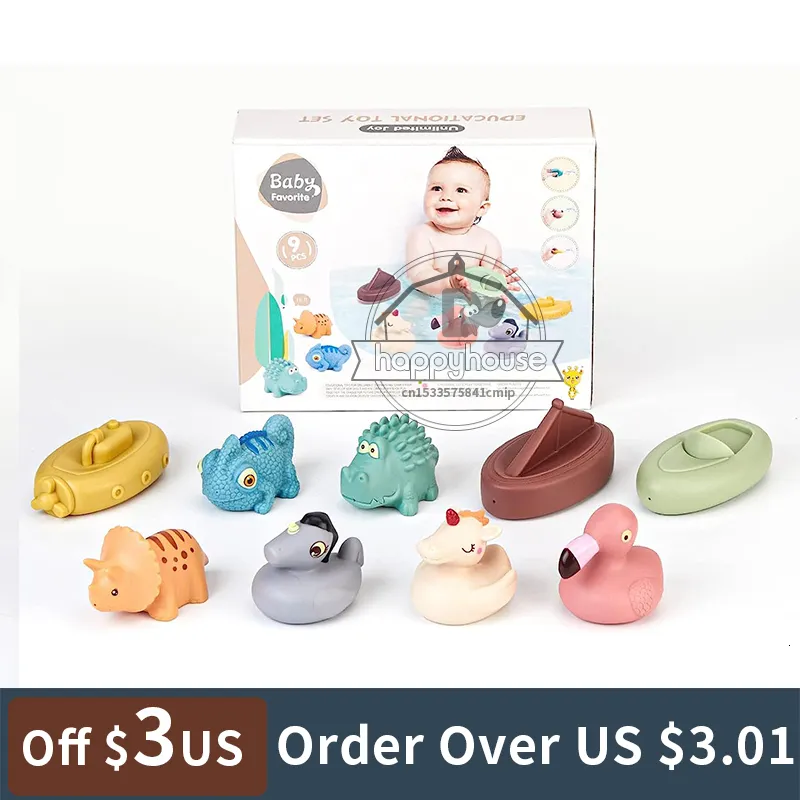 Badspeeltjes Babybadjespeelgoed voor peuters 10 stuks Badspuitspeelgoed Baby Silicone Oceaan Dieren Badvlotterspeelgoed Waternevel Kinderen Badkamerspeelgoed 230923