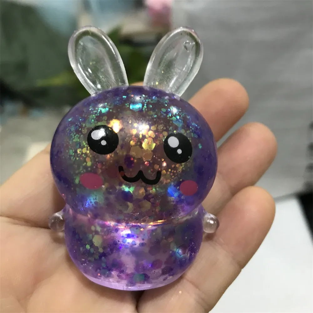 Sensory Rabbit Jelly Stress Toy Stretchy Squeeze Fidget Toys For ...