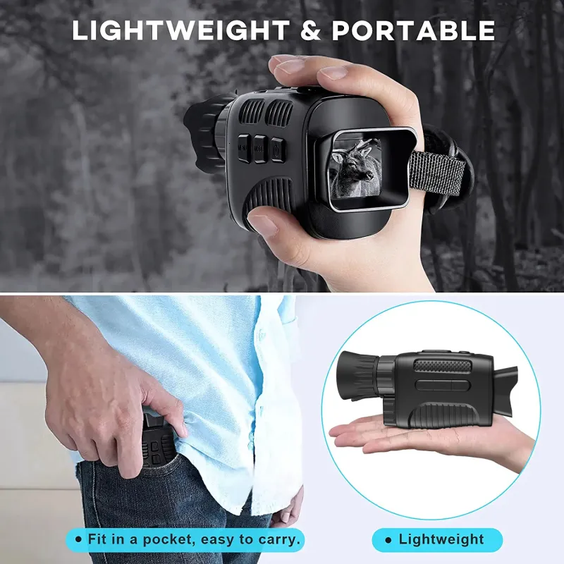 Dispositivo de visión nocturna monocular de visión nocturna de uso dual  para el día y la