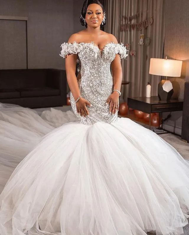 chinese dress ladies Zapaka Women Off The Shoulder Satin Simple Mermaid Wedding Dress Sleeveless Bridal Dress, Ivory / US22W main image 0