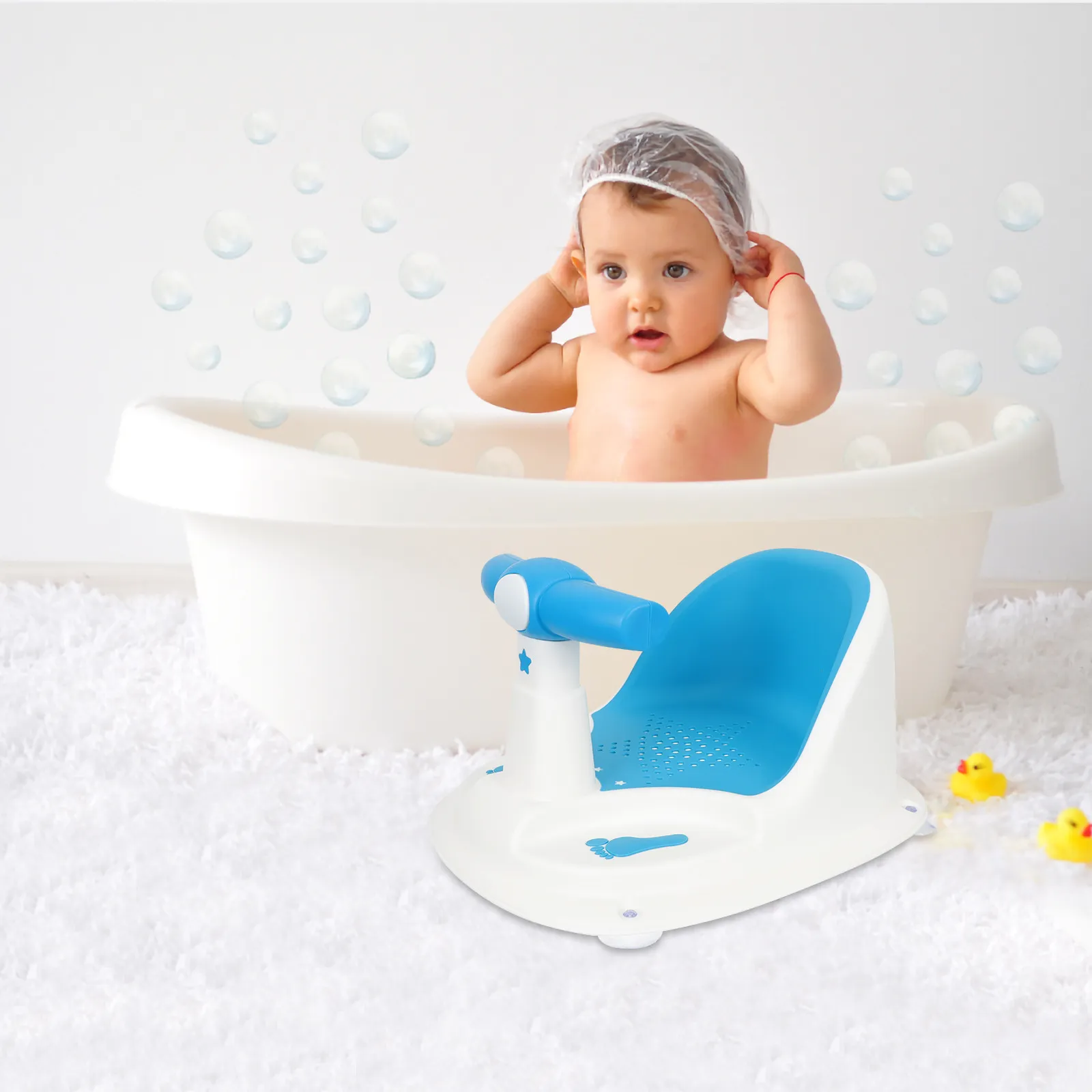 Asientos para bañeras Asiento de baño para bebé 6 12 meses Asientos para  bañera Artículos para bebés Silla para bañera Niño sentado Ducha Pp 230923