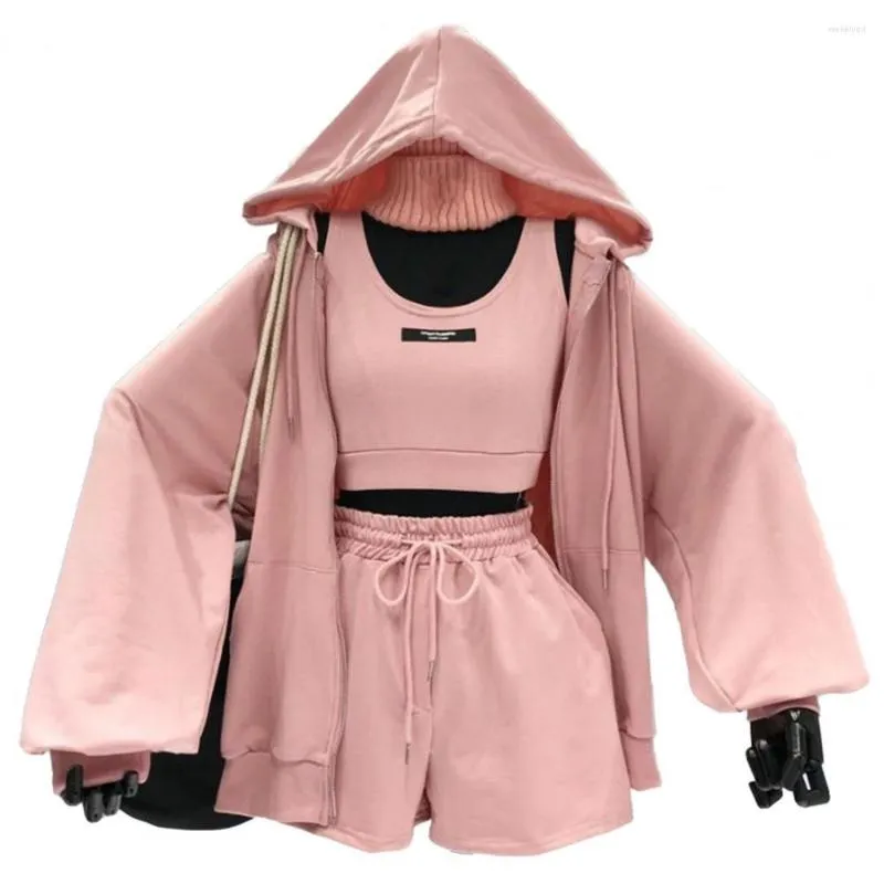 Tute da donna Casual Tuta sportiva carina Set di abbigliamento sportivo alla moda Felpa con cappuccio comoda alla moda per la primavera