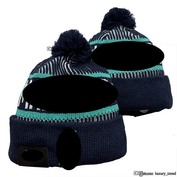 Seattle''mariners''bobble Hats Baseball Ball Caps 2023-24 Fashion Designer Bucket Hat Chunky Faux Pom Beanie Christmas Hat