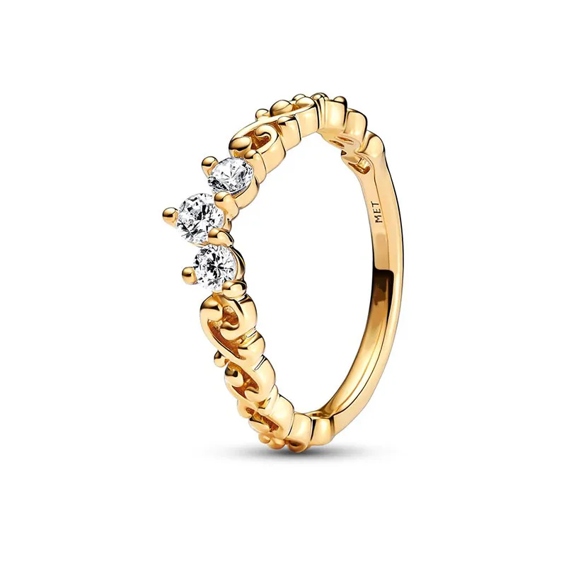 Diamentowe pierścionki dla kobiet uwielbiają pierścionek z moissanite biżuteria różowe złoto srebrny pandor luksusowy pierścionek moda jubilety męskie przyjęcie urodzinowe prezent świąteczny rozmiar 5-9