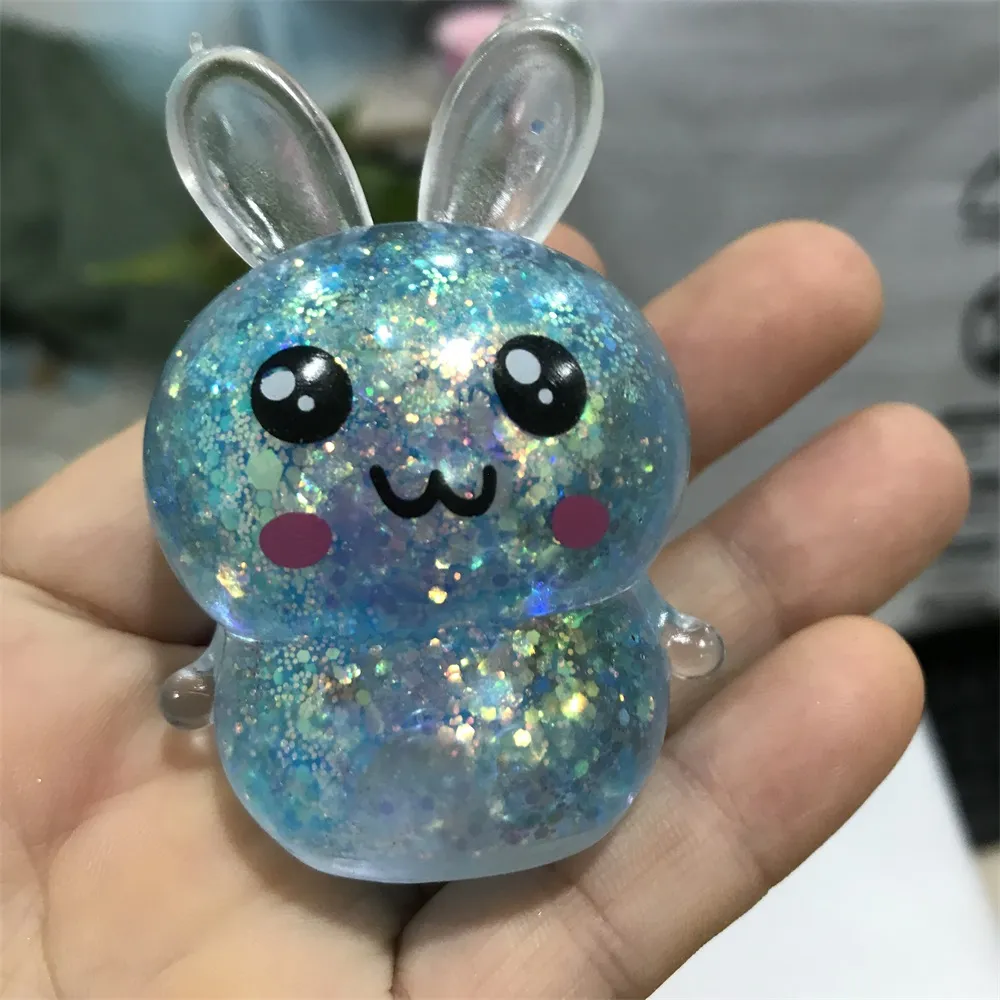 Sensory Rabbit Jelly Stress Toy Stretchy Squeeze Fidget Toys For ...