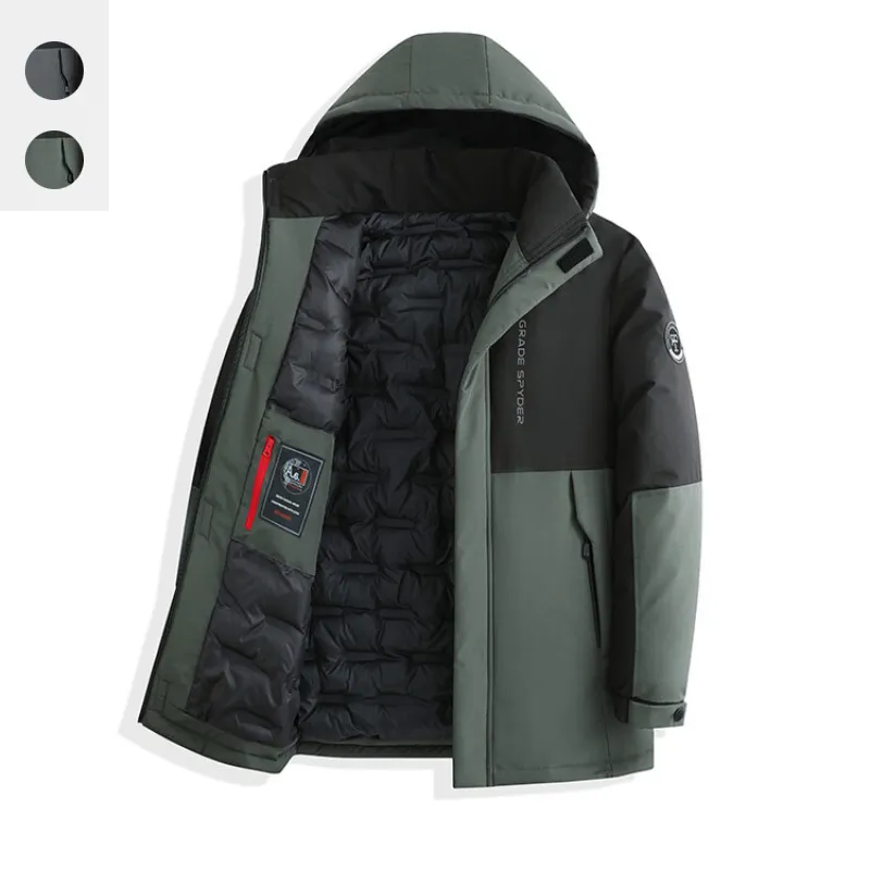 Men's Jackets Fashionable Hooded Winter Coat with Detachable Hat Warm and Stylish Cotton Jacket for Casual Sporty Look 230923