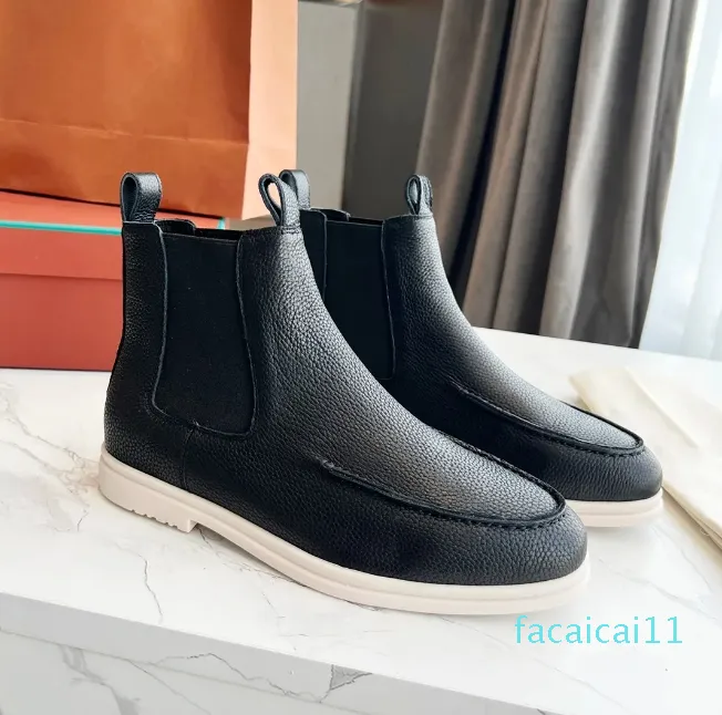 Designer de luxo dos homens sapatos casuais moda couro genuíno alto deslizamento no dedo do pé redondo treinadores tênis pista outfit andando correndo apartamentos zapatillas hombre 2023