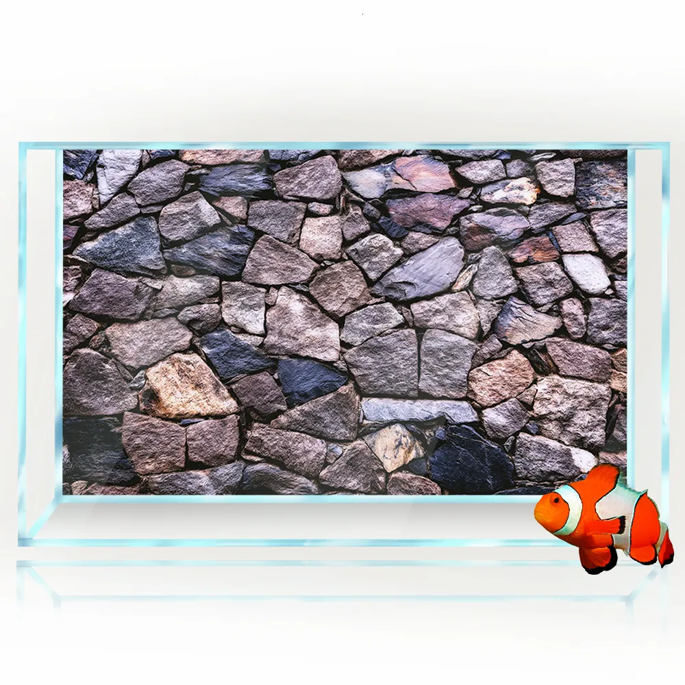 Aquarium Rückwand Aufkleber – Selbstklebende PVC-Folie Mit Pflanzenmotiv, Wasserdicht, 40 X 80 Cm, Für Fischbecken, Aquarien & Terrarien – Dekorativer Hintergrund Für Eine Schöne Unterwasserwelt