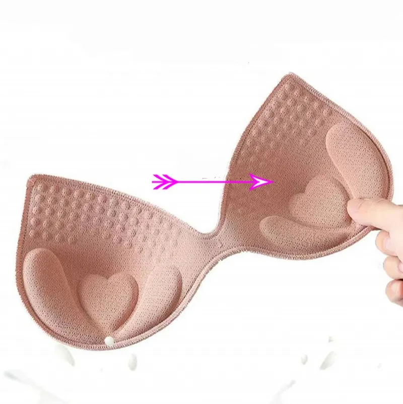 Summer Swimsuit Padding Inserts For Women Removeable Sponge Foam Silicone Bra  Inserts Pads For Chest Cup, Breast, And Bikini Intimates From Crownbonanza,  $1.38