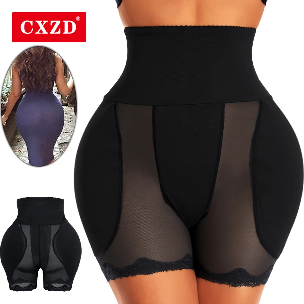 Cintura barriga shaper cxzd bunda levantador controle calcinha corpo shaper almofada falsa espuma acolchoada hip realçador cuecas feminino shapewear ampulheta corpo 230923