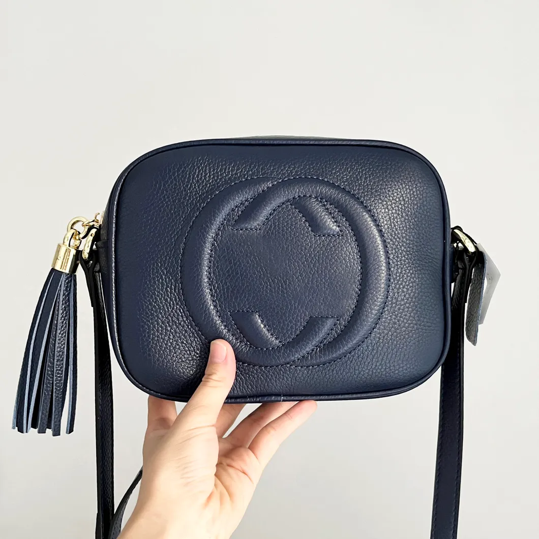 Real Leather Crossbody Camera Bag For Women Soho Disco Snapshot Fringed